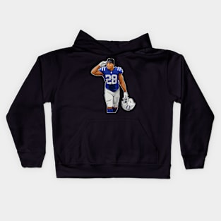 Jo Taylor #28 Salutes To Fans Kids Hoodie